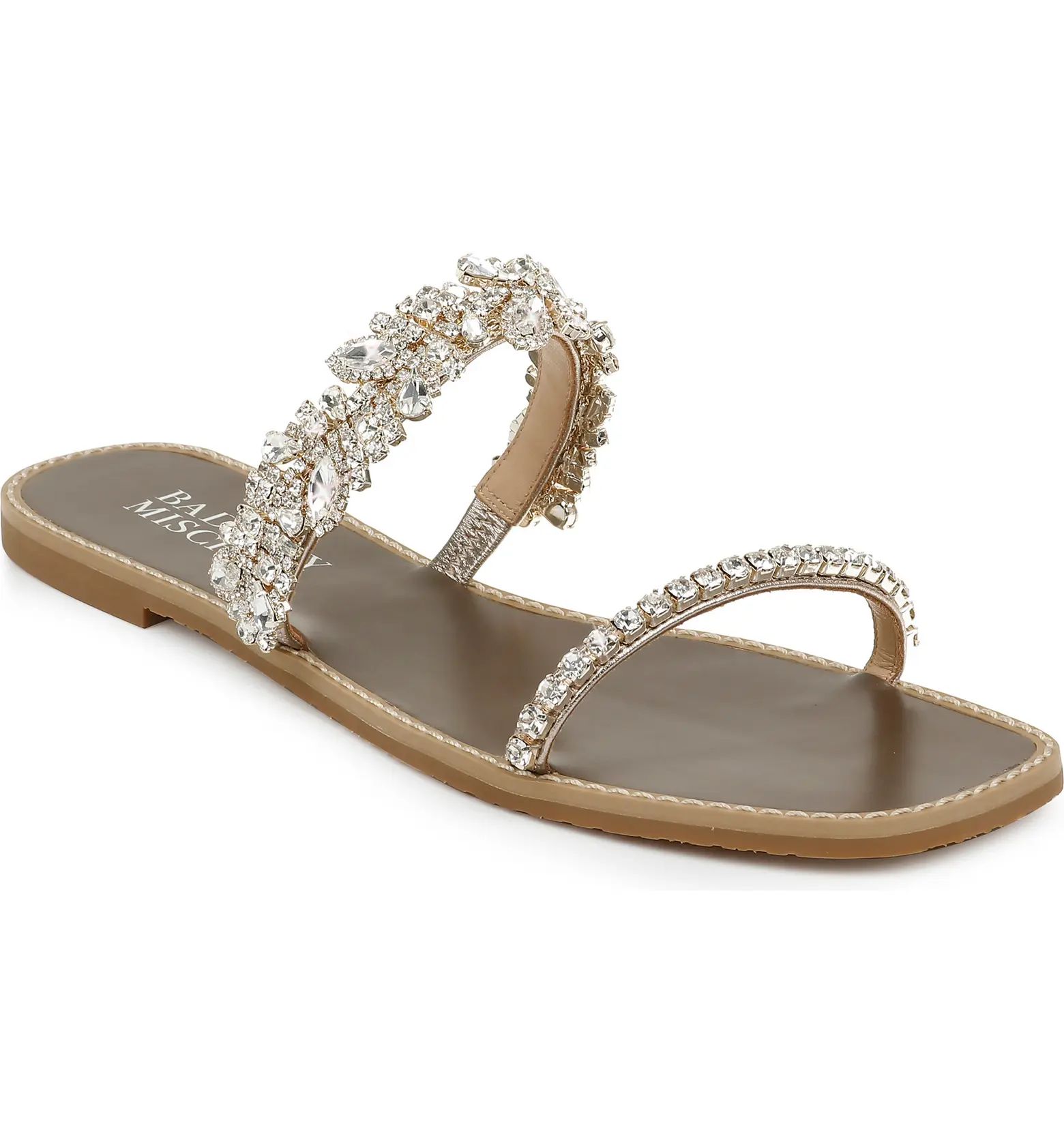 Badgley Mischka Jenelle Embellished Slide Sandal | Nordstrom