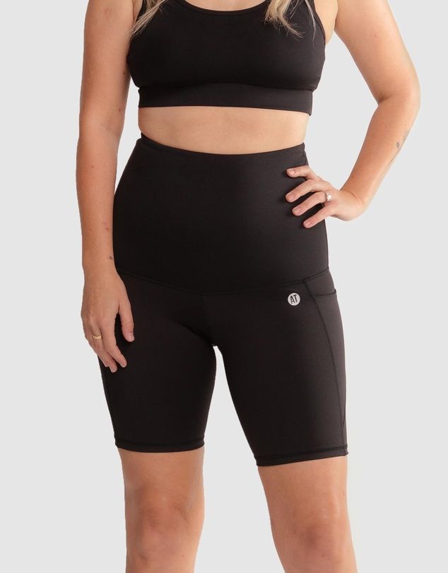 Postnatal Recovery Pocket Bike Short - Black | THE ICONIC (AU & NZ)