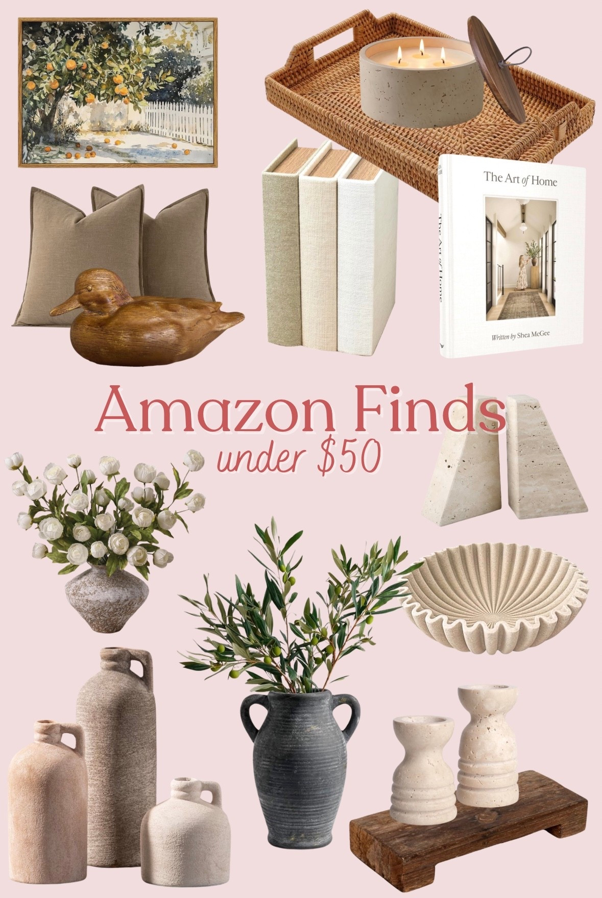 Sharing my favorite Amazon decor pieces all under $50 — warm neutrals, organic textures, and that designer look without the splurge. 

#LTKHome
