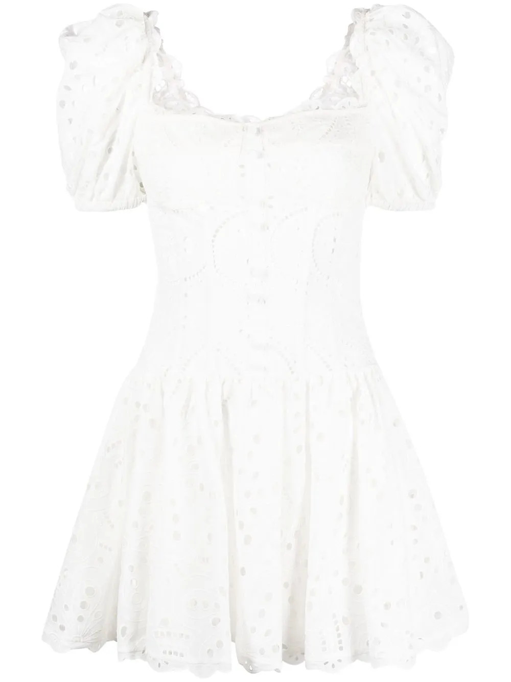 Yara broderie anglaise minidress | Farfetch Global