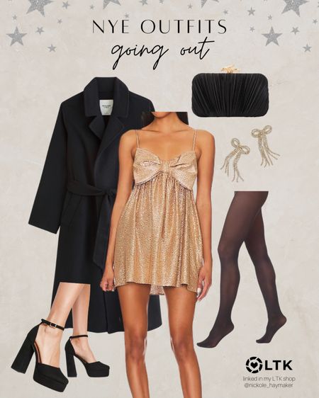 NYE Outfit: Going out! ✨

I love this extra sparkly & feminine look!!! The bows add a little soft touch and the block heels will be more comfortable all night long. 

#NYE #newyearseve #newyears #partyoutfit #holidayparty #NYEparty #goingout #bowdress #NYEoutfits 

#LTKHoliday #LTKparties #LTKstyletip