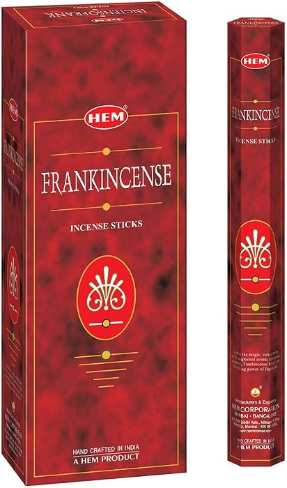 Frankincense - Box of Six 20 Sticks Tubes, 120 Sticks Total - HEM Incense From India | Amazon (US)