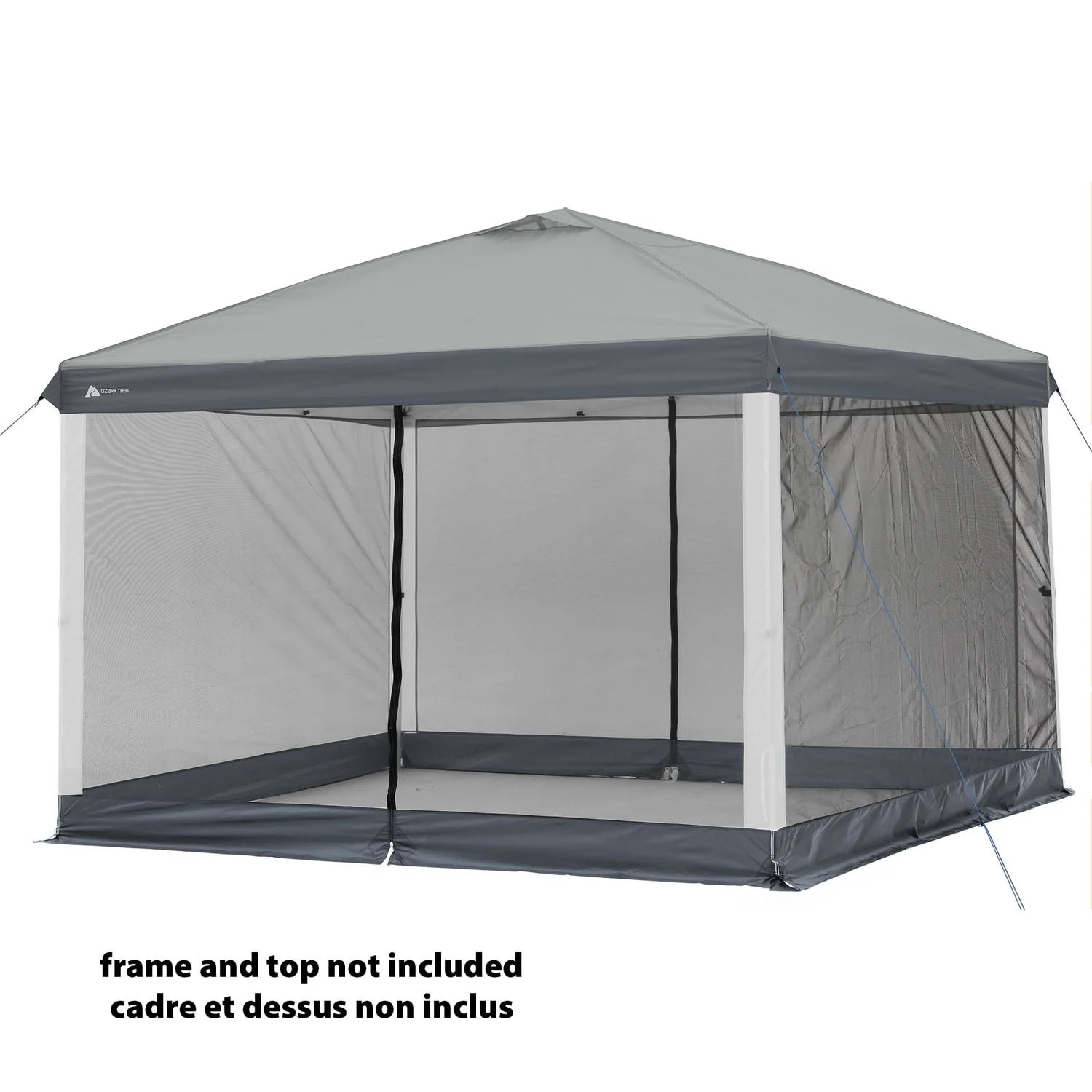 Ozark Trail 12 FT x 12 FT Straight Leg Canopy Mesh Curtain Accessory - Frame Not Included, GRAY | Walmart (CA)