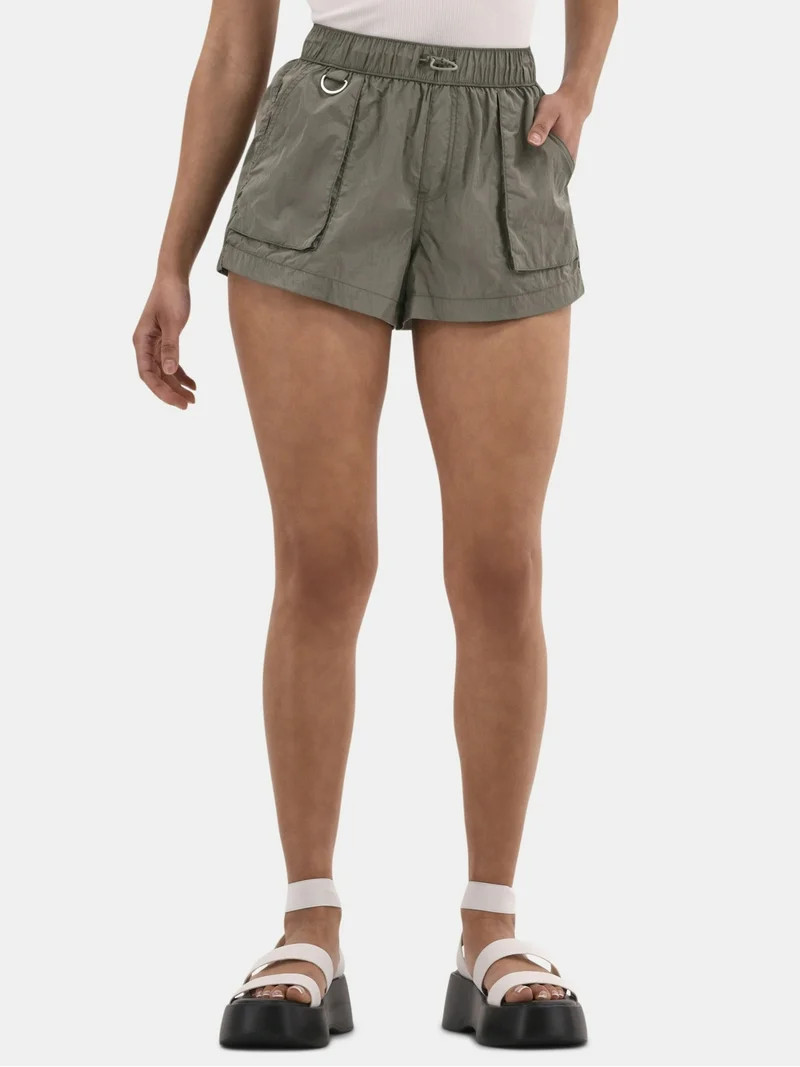 No Boundaries Bungee Shorts, 2.5" Inseam, Women's and Women's Plus | Walmart (US)