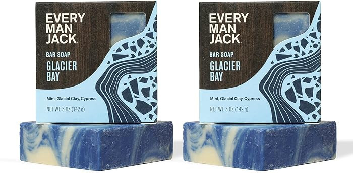 Every Man Jack Cold Plunge Mens Bar Soap - Glacier Bay Scent with notes of Uplifting Mint, Cypres... | Amazon (US)