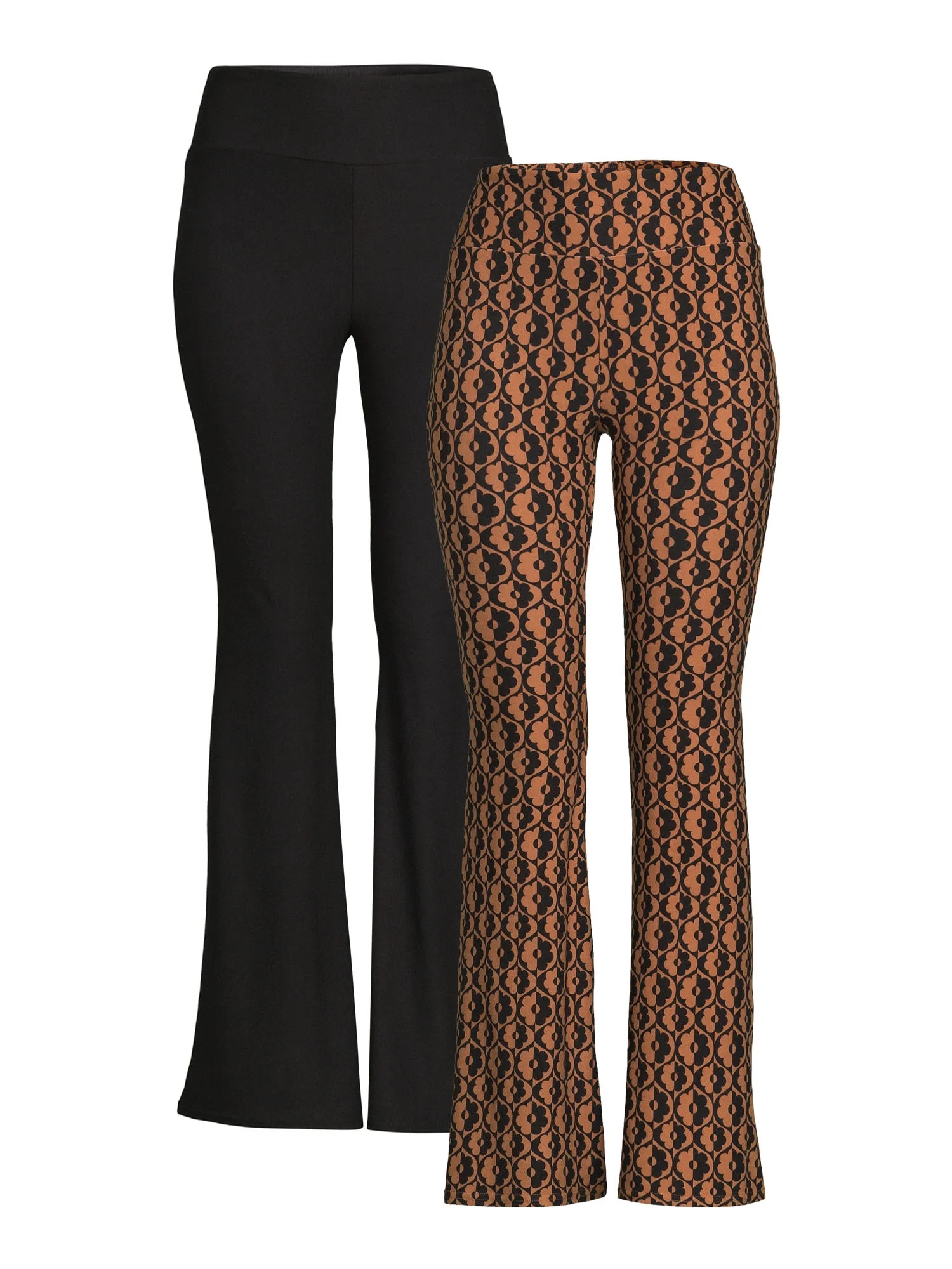 No Boundaries Juniors Flare Pants, 2-Pack - Walmart.com | Walmart (US)