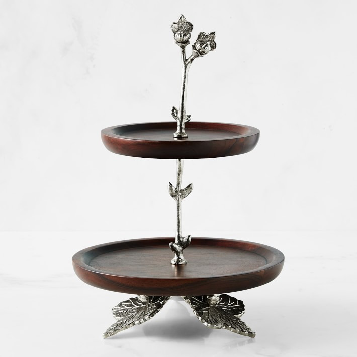 Autumn Vine Wood Tiered Stand | Williams-Sonoma