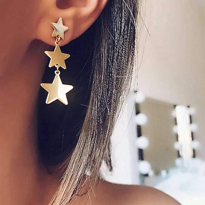 Jovono Boho Earrings Gold Moon Star Earrings for Women and Girls | Amazon (US)