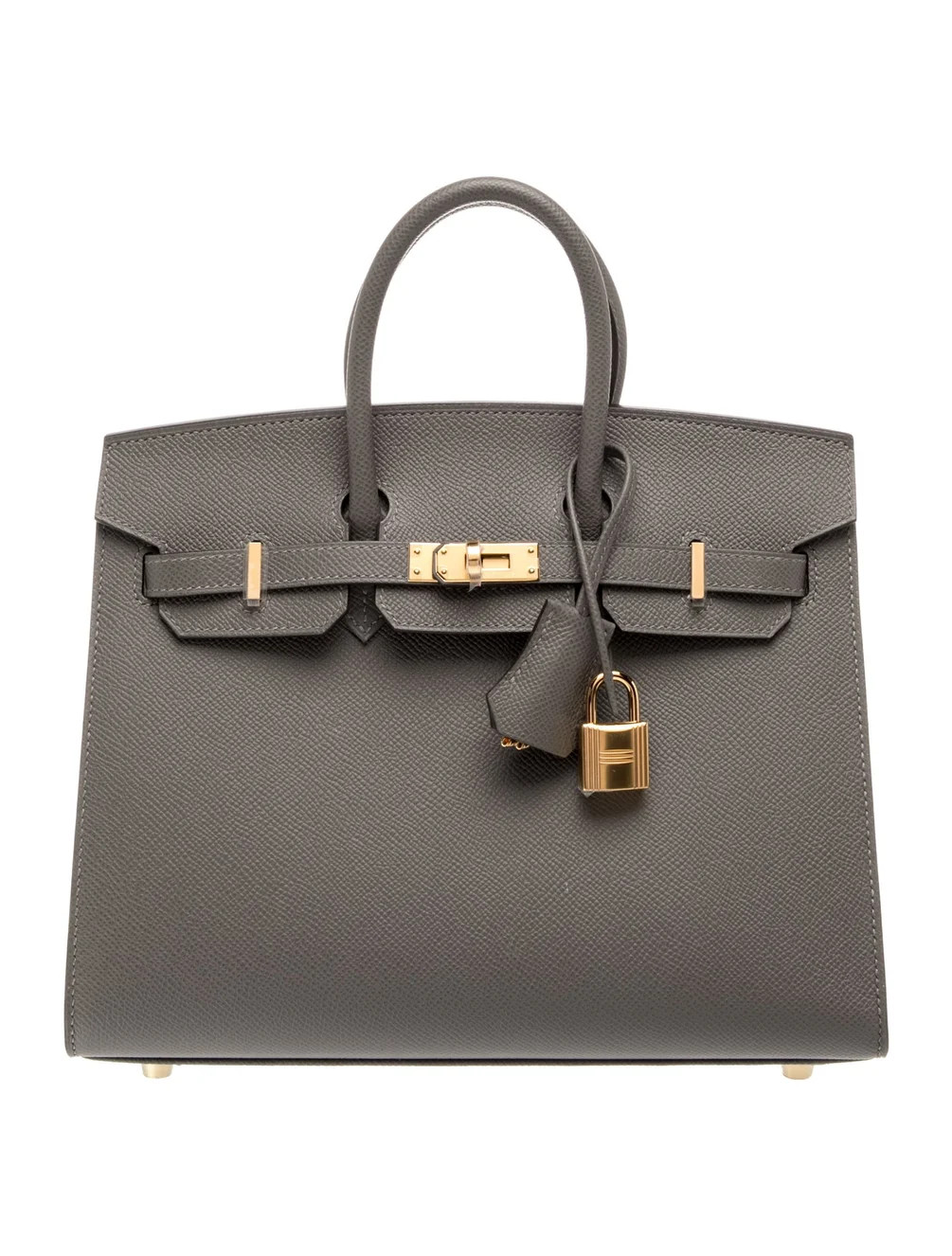 Hermès 2024 Epsom Birkin Sellier 25 - Grey Handle Bags, Handbags - HER824567 | The RealReal | The RealReal