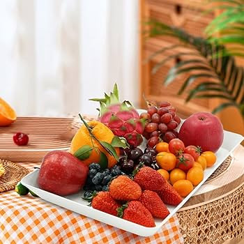 Serving Tray Platter, 4 Pack Food Tray for Veggie Fruit Snack Dessert Cookie Cheese, Food Trays f... | Amazon (US)