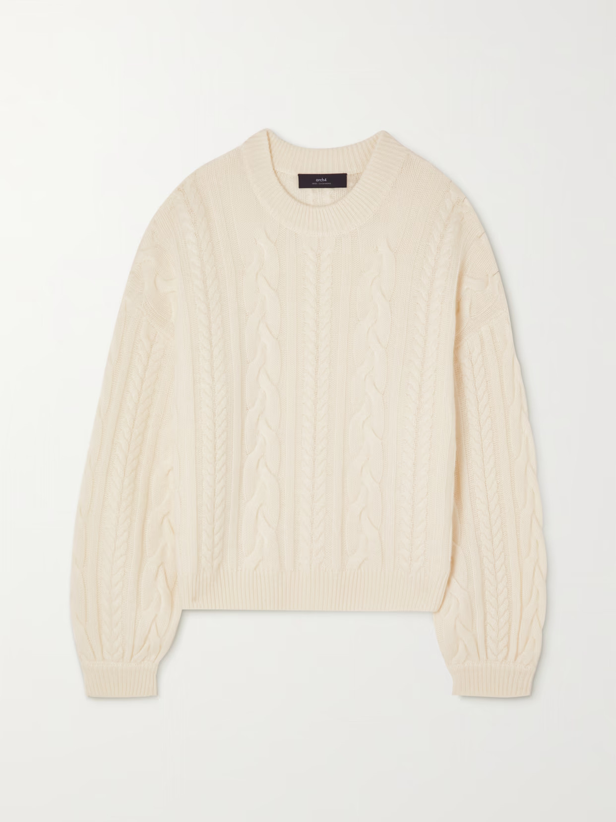 Arch4 - Marina Cable-knit Cashmere Sweater - Neutrals | NET-A-PORTER (US)