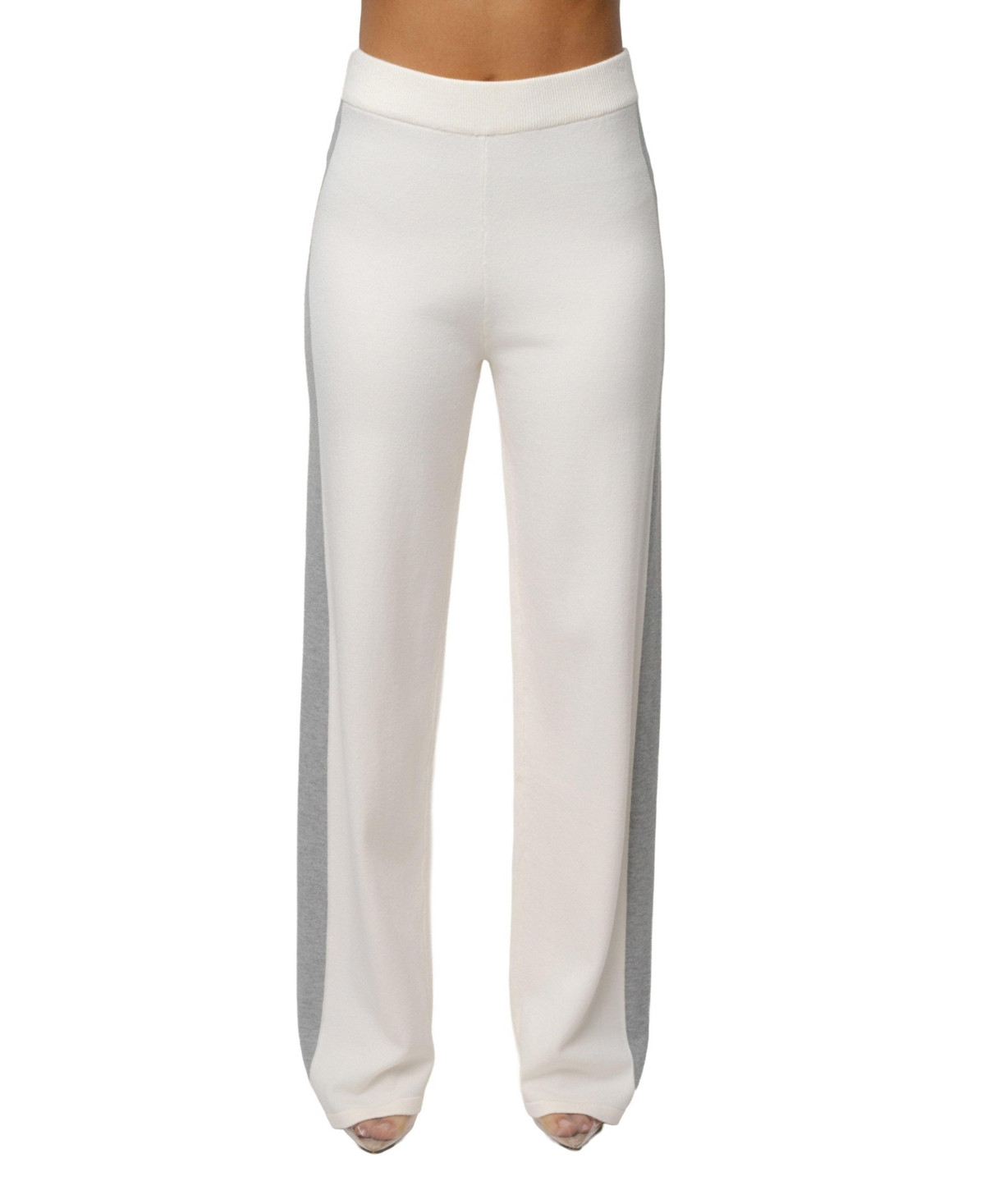 Jluxlabel Women's Chasing Fall Contrast Pant - Ivory | Macy's