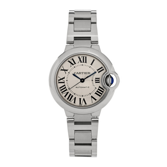 Stainless Steel 33mm Ballon Bleu De Cartier Automatic Watch | FASHIONPHILE (US)