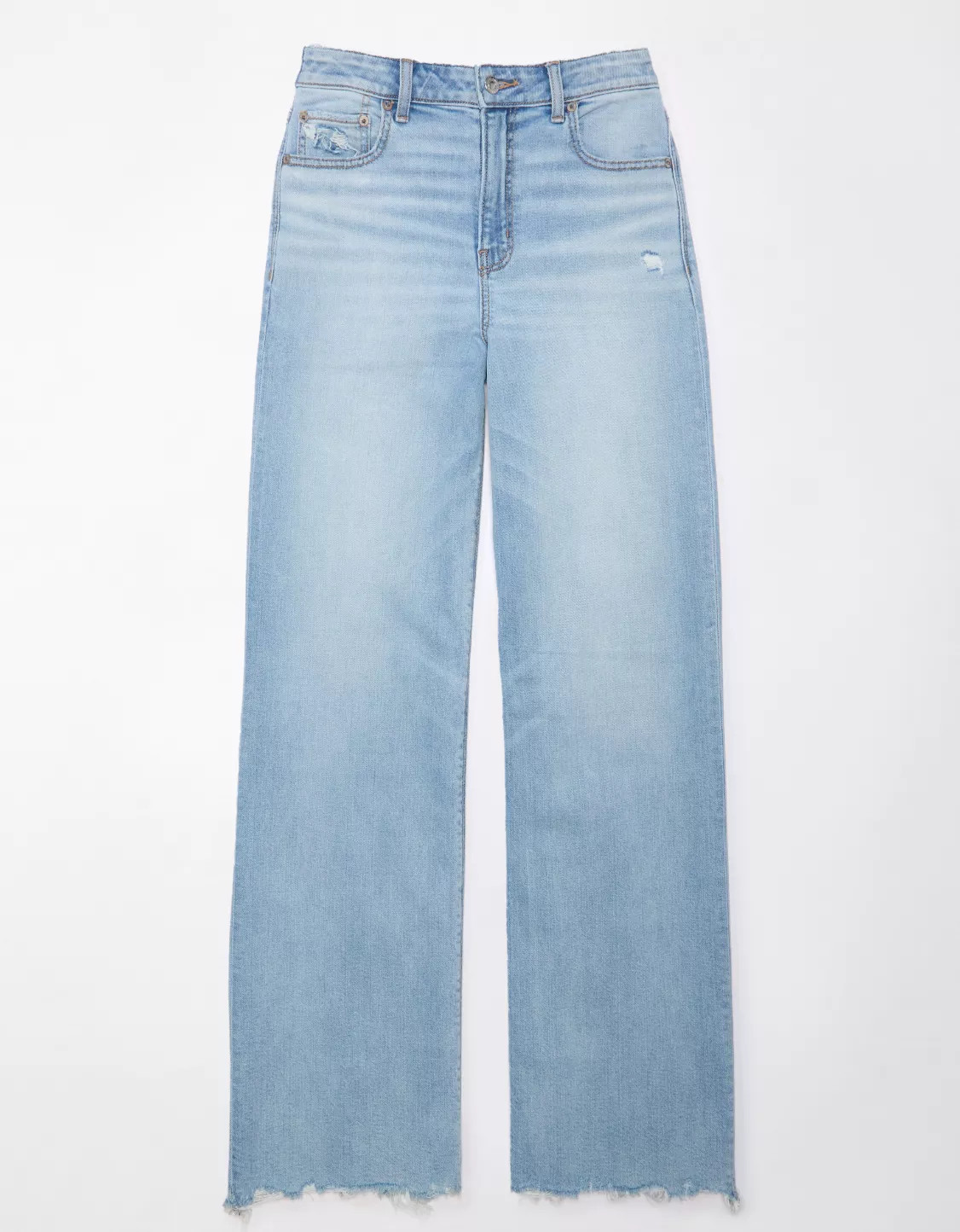 AE Dreamy Drape Stretch Super High-Waisted Baggy Wide-Leg Jean | American Eagle Outfitters (US & CA)