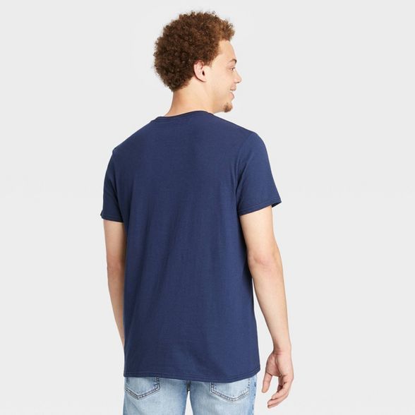 Men's Disney Pixar Short Sleeve Graphic T-Shirt - Navy | Target