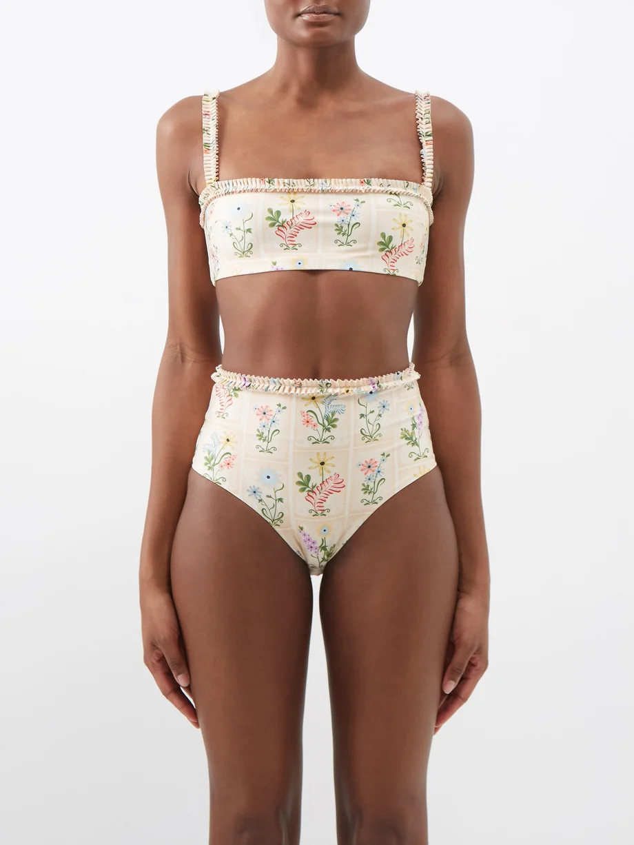 Olmo floral-print bikini top | Matches (APAC)