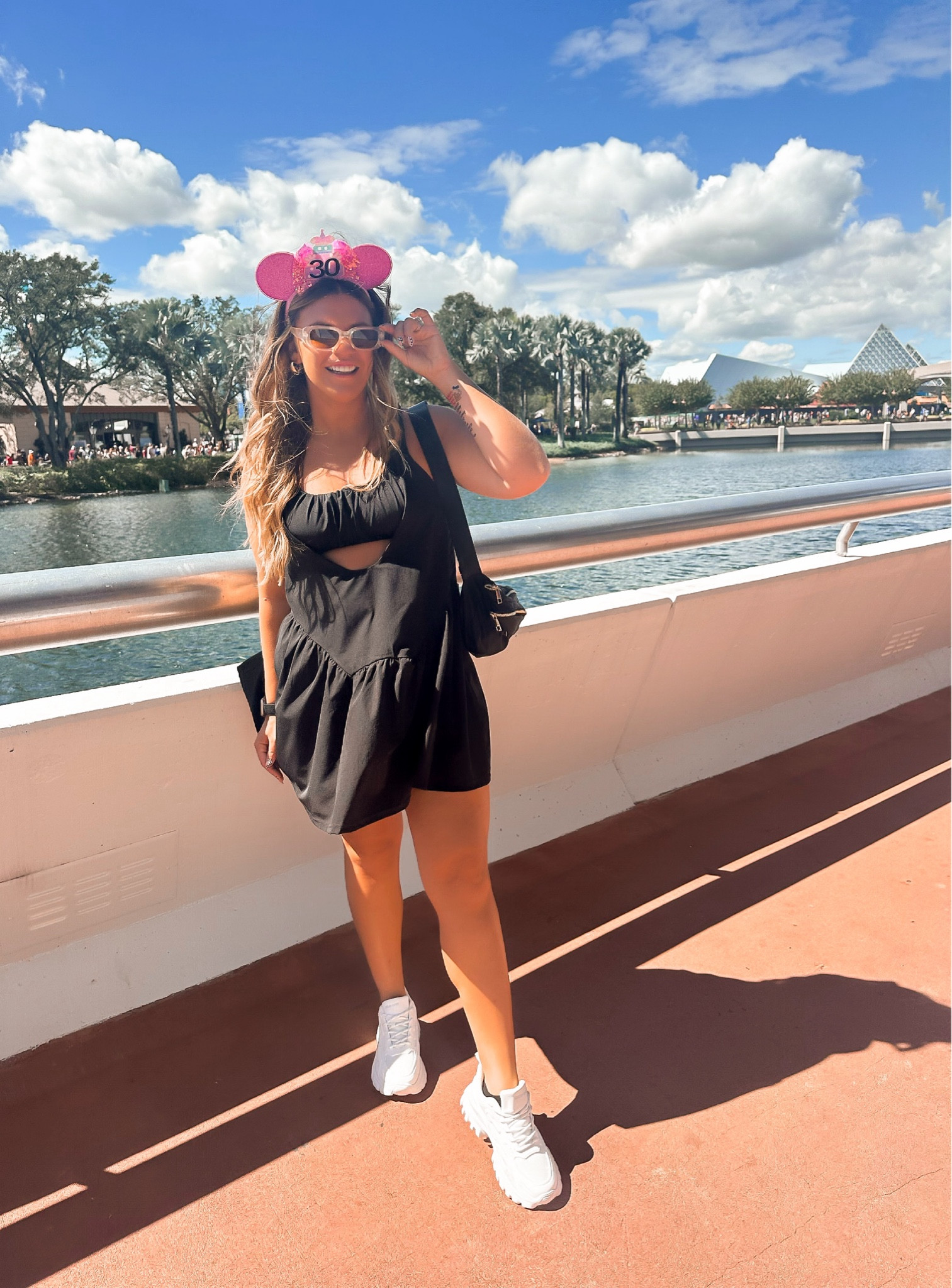 30th birthday celebration at Disney World’s Epcot outfit. 
Athletic dress comes with detached shorts with pockets and has a built in bra. Wearing a size small. 
These shoes are also top tier for lots of walking!

#LTKfindsunder50 #LTKshoecrush #LTKtravel