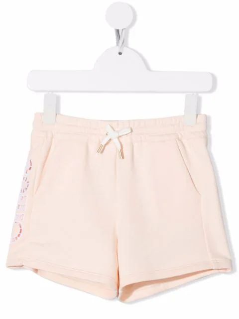 embroidered logo track shorts | Farfetch Global