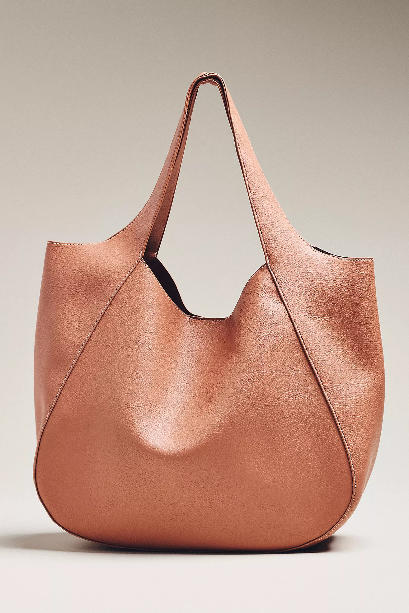 Faux-Leather Medium Slouchy Bag | Anthropologie (US)