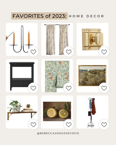 ✨Your favorite home decor of 2023✨
Ps. Some of these are on sale!
-
Wall decor. Curtain. Wallpaper. Nightstand. Candle Holder. Sale alert 

#LTKsalealert #LTKfindsunder100 #LTKhome