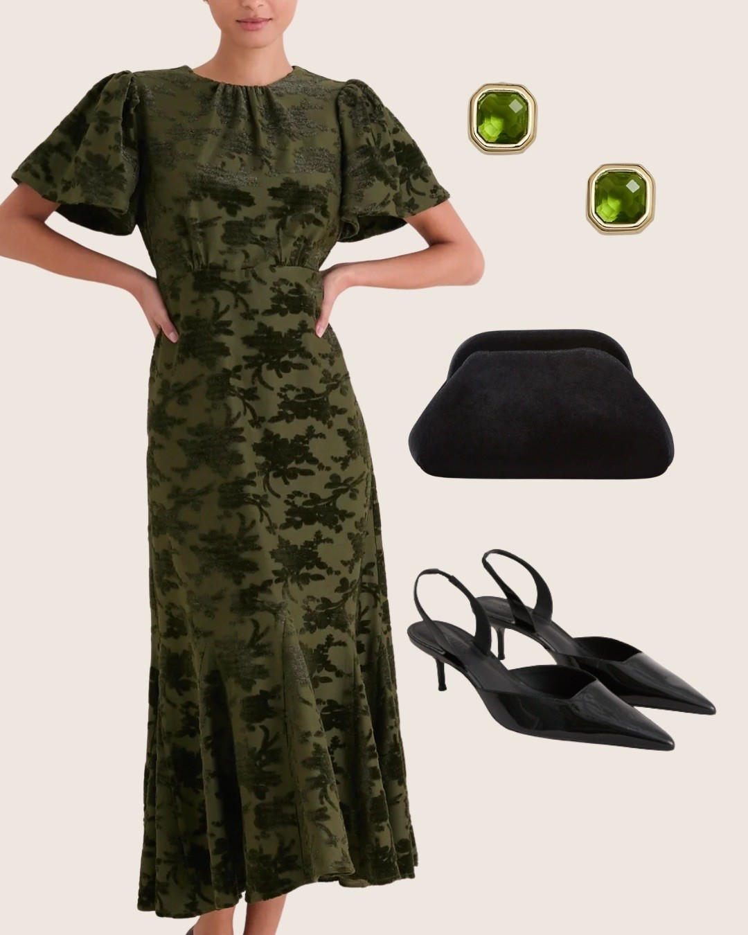Fall wedding guest outfit idea! 🤍