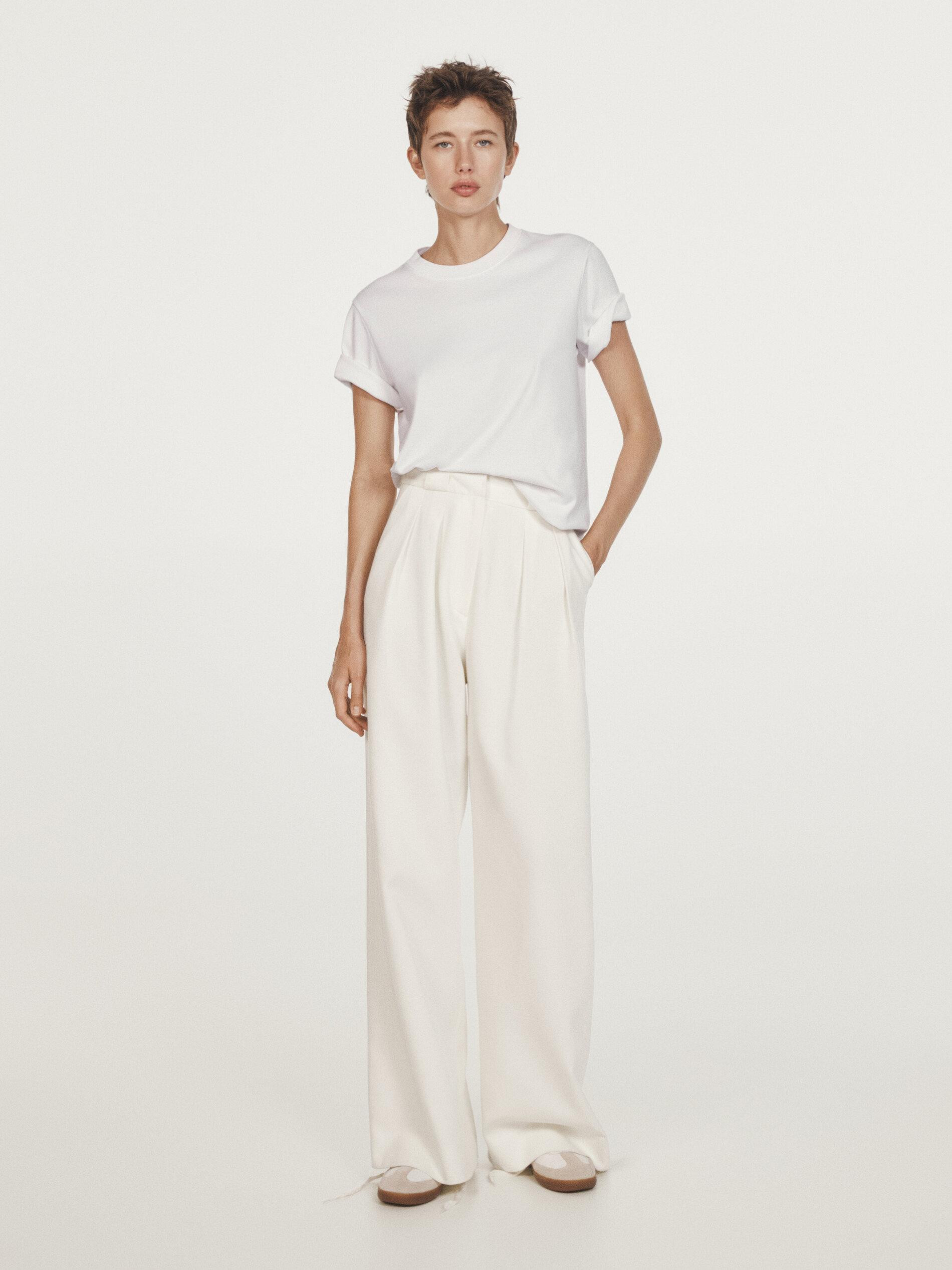 Weite Anzughose mit Bundfalten -Studio | Massimo Dutti DE