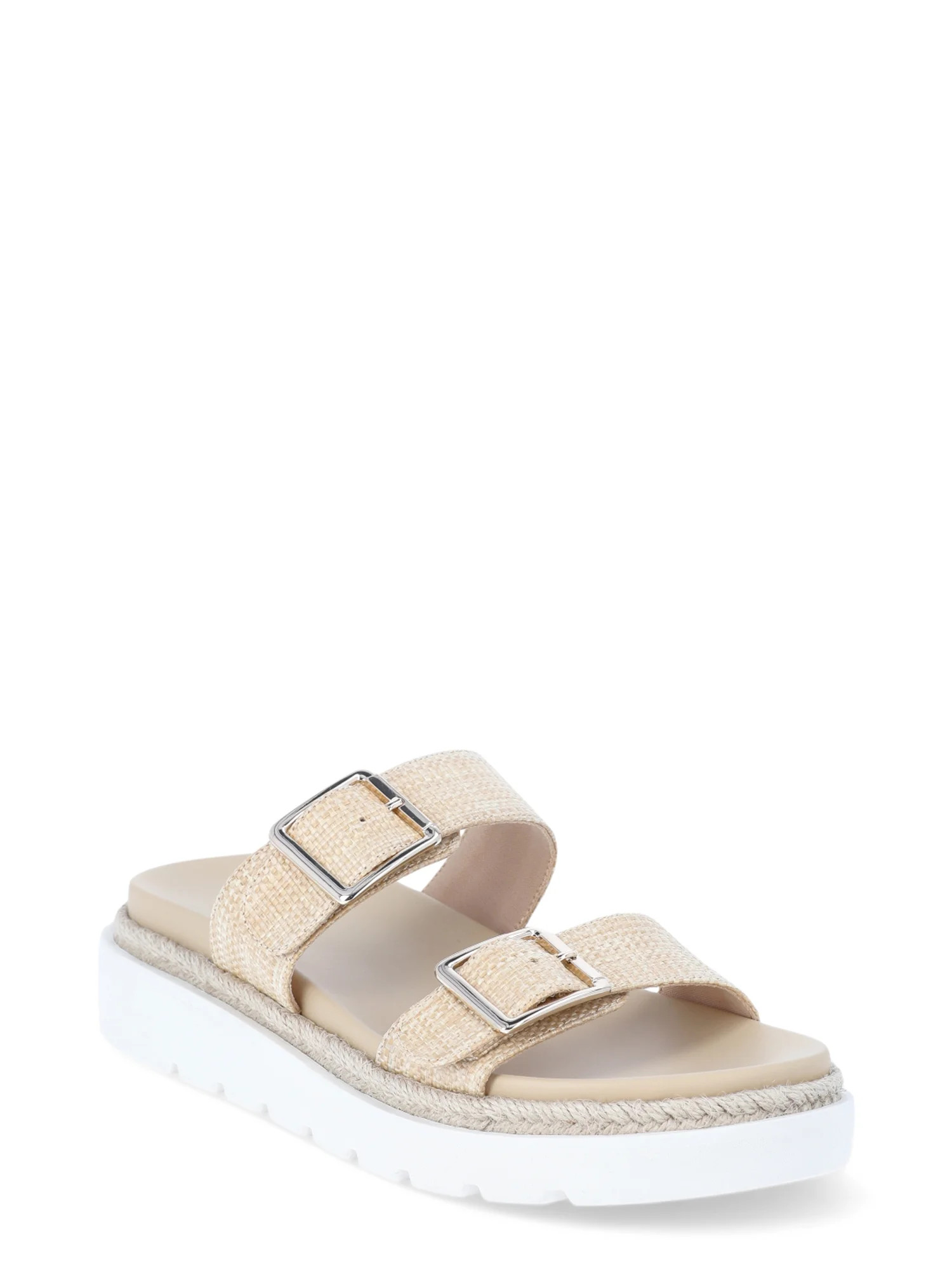 Madden NYC Women’s Flatform Two Strap Sandals - Walmart.com | Walmart (US)