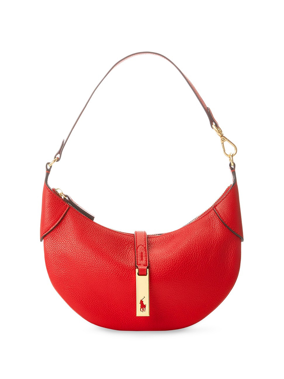 Women's Mini Polo ID Leather Shoulder Bag - Red | Saks Fifth Avenue