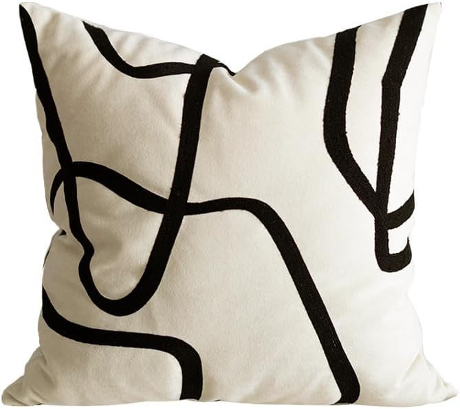 DOKOT Modern Abstract Decorative Throw Pillow Cover 18x18 inch Square Cushion Case for Home Couch... | Amazon (US)