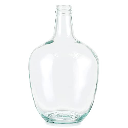 MDLUU Glass Jug Vase 10" Tall, Clear Flower Vase, Decorative Bottle Vase for Dining Room, Bedroom, Bathroom, Mantel | Amazon (US)
