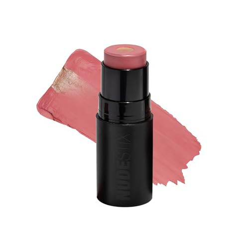 Nudestix Nudies Matte + Glow Core – Dual-Core Cream Blush Stick with Matte Color & Radiant Glow Balm for Cheeks, Eyes & Lips | With Ceramides, Peptides & Vitamin E | Pink Ice | Amazon (US)