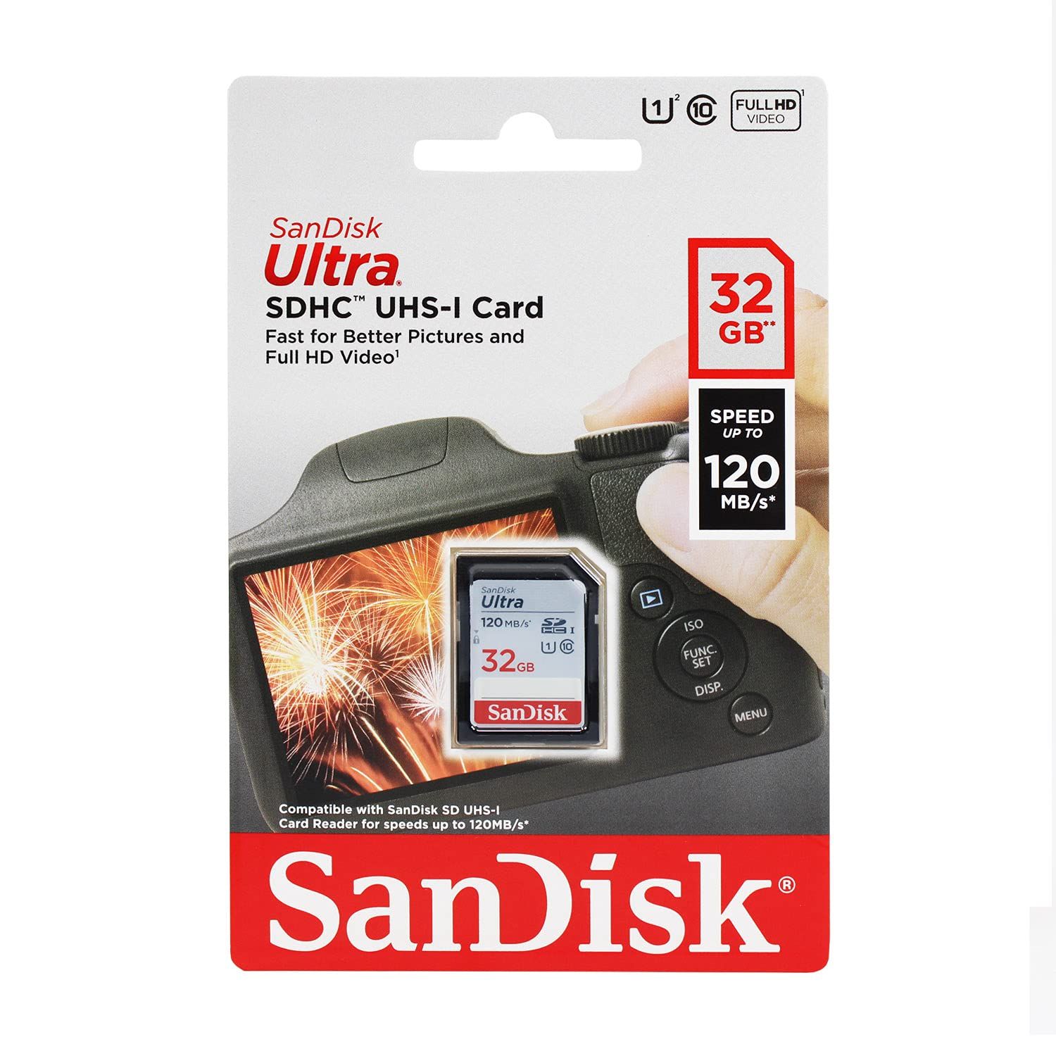 SanDisk Ultra 32GB Class 10 SDHC UHS-I Memory Card up to 80MB/s (SDSDUNC-032G-GN6IN) | Amazon (US)