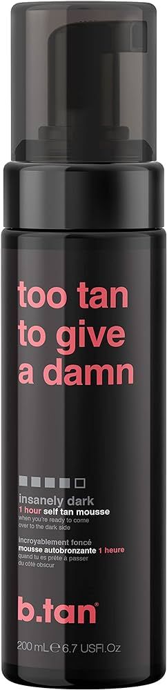 b.tan Ultra Dark Self Tanner | Too Tan - Fast, 1 Hour Express Sunless Tanning Mousse, No Gimmicks... | Amazon (US)