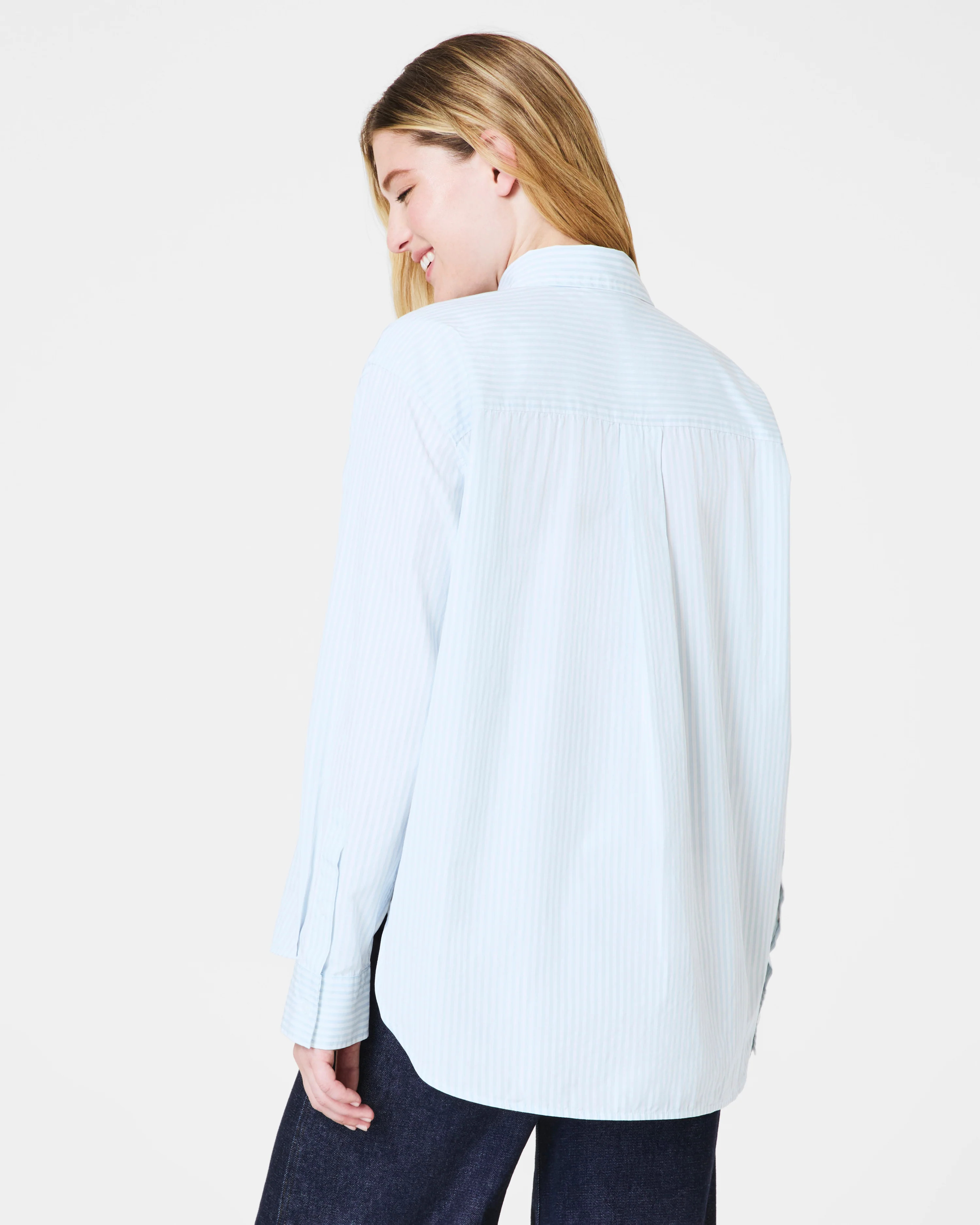 SPANX® Poplin Oversized Button-Up Shirt | Spanx