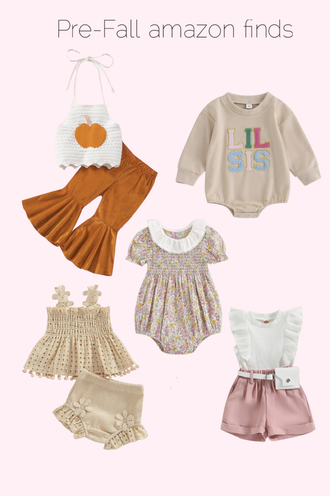 Baby girl Amazon outfits. Toddler girl clothes. Baby girl gift ideas. Baby girl fashion. Fall outfits for baby. 1 year old trendy outfits. Little girl flare pants. Pumpkin outfit for toddler girl. Amazon clothes. 

#LTKBacktoSchool #LTKkids #LTKbaby