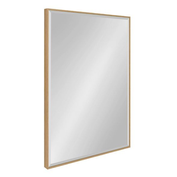 25" x 37" Rhodes Framed Wall Mirror Natural - Kate and Laurel | Target