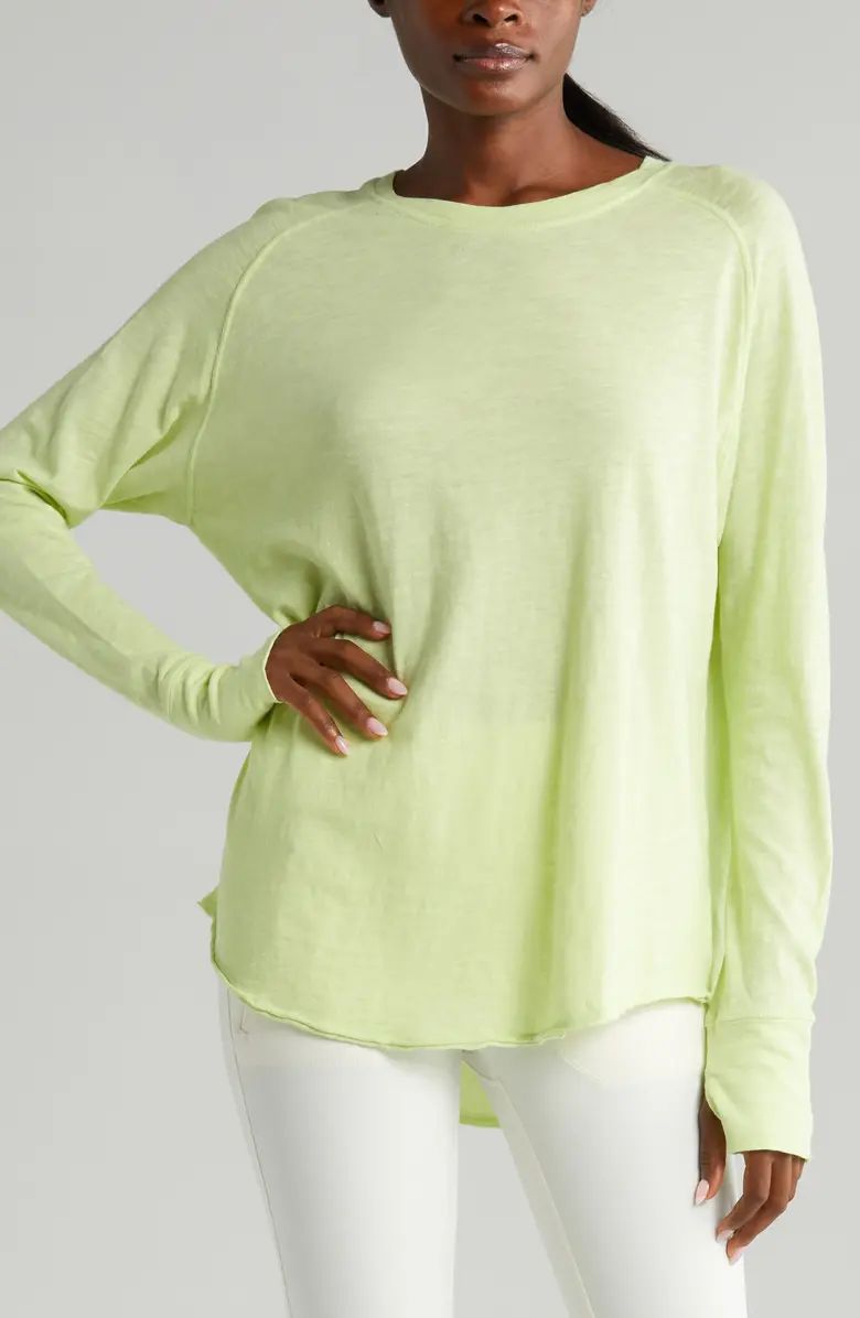 Relaxed Long Sleeve Slub Jersey T-Shirt | Nordstrom