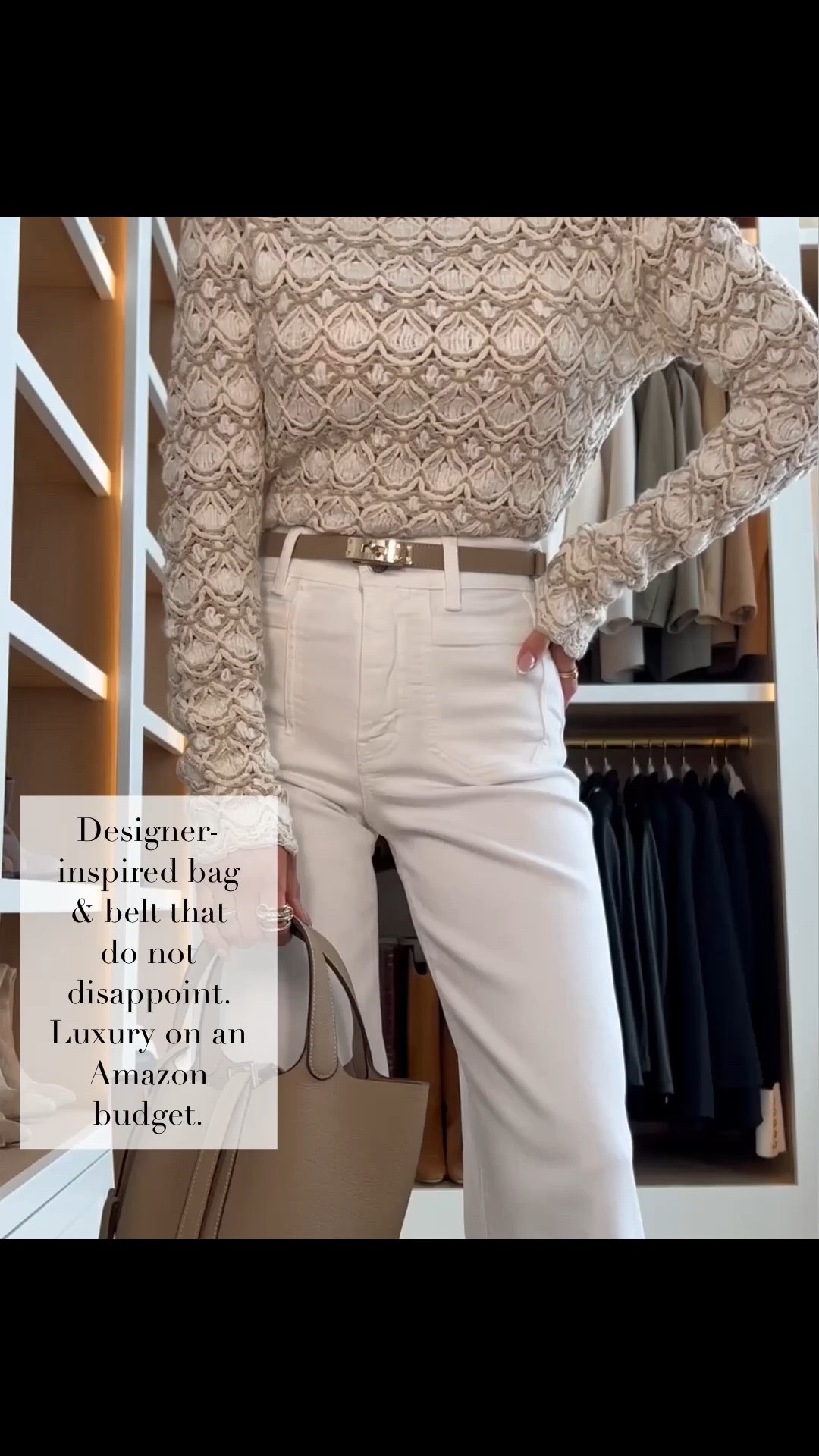 Designer inspired bag and belt that do not disappoint. Giving luxury energy on an Amazon budget with clean lines, polished hardware, and that timeless minimalist look that instantly elevates any outfit. The easiest way to add a high end feel to your everyday style without the splurge.

Zara lace top - wearing an XS
Frame Jeans - wearing a 24, runs TTS

miamiamine designer inspired bag amazon luxury look for less chic belt minimalist accessories affordable luxury finds elevated everyday style polished wardrobe staples quiet luxury aesthetic budget friendly fashion


#LTKPetite #LTKSpringSale #LTKOver40