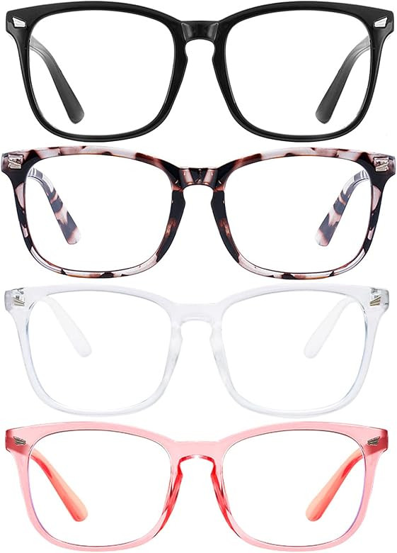 WMAO Blue Light Blocking Glasses Square Nerd Eyeglasses Frame Anti Blue Ray Computer Glasses Non ... | Amazon (US)