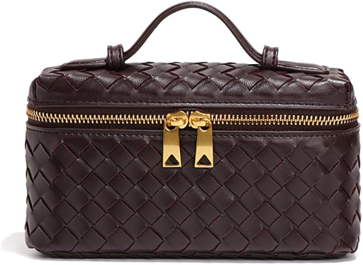 Womens Woven Crossbody Handbag Fashion Leather Top Handle Bag | Amazon (US)