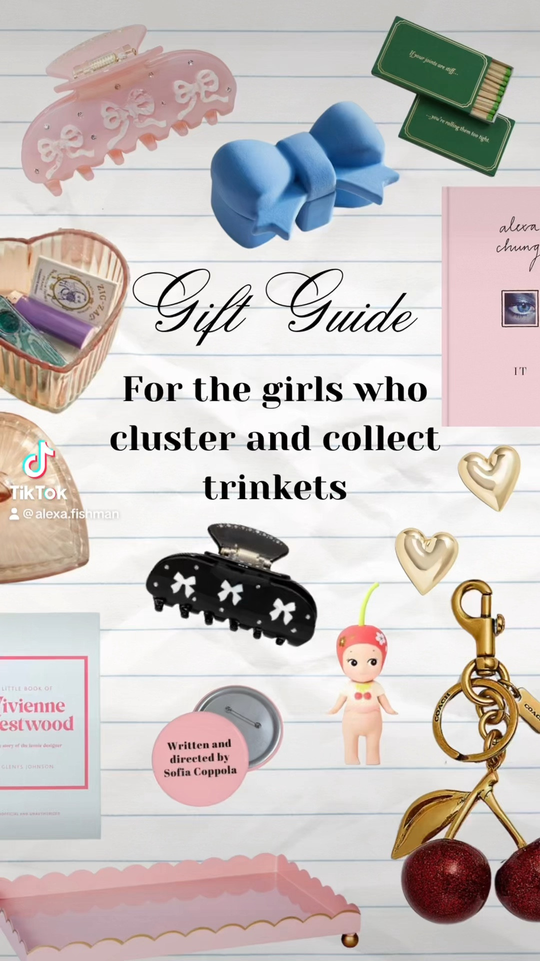 Gift and stocking stuffer guide for the girls in your life who love to cluster and collect trinkets 

Sofia Coppola pin is from Alexa Fishman Design (not able to link)

#LTKHoliday #LTKGiftGuide #LTKfindsunder50