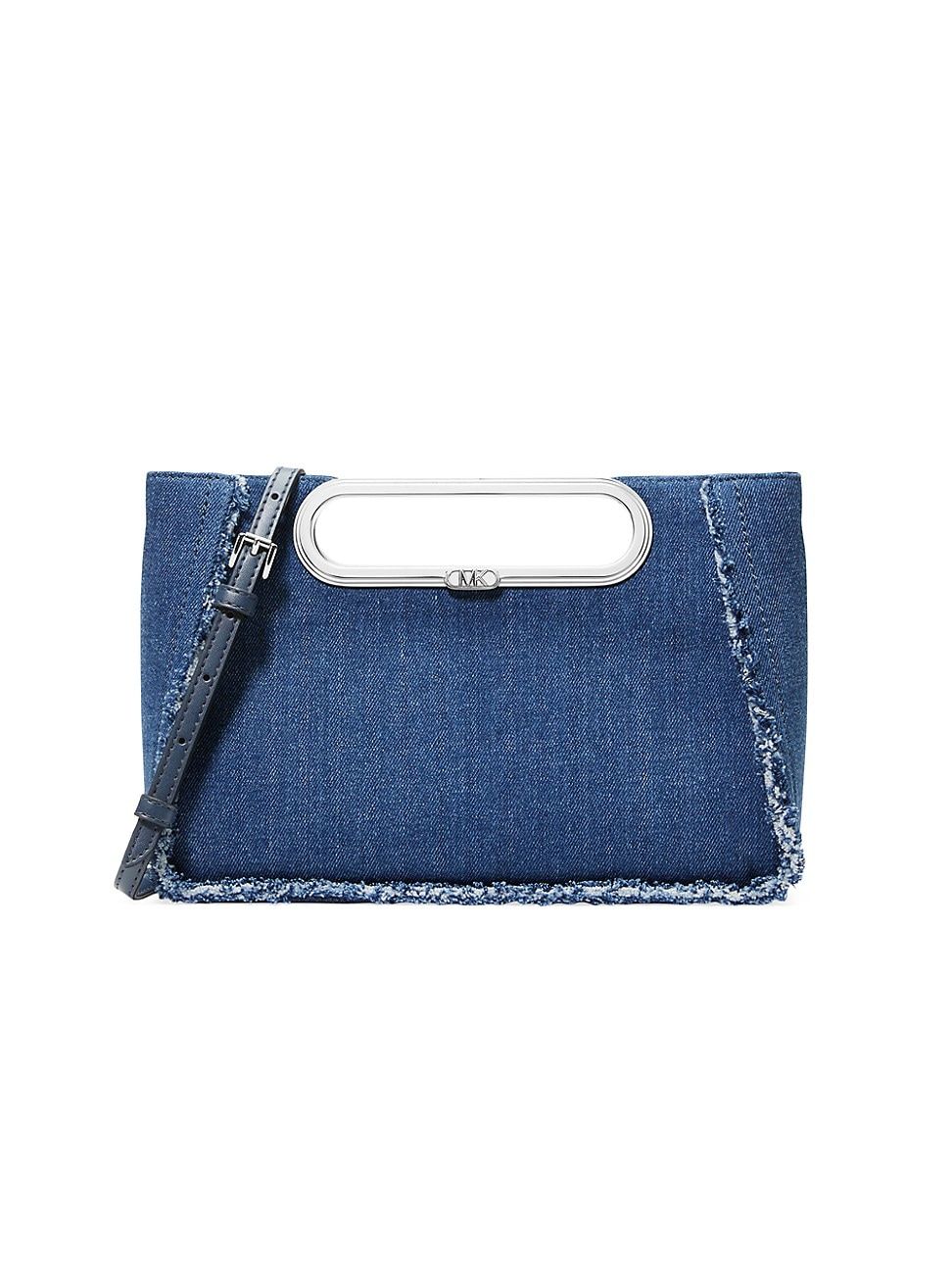 Women's Large Chelsea Convertible Denim Clutch - Denim | Saks Fifth Avenue