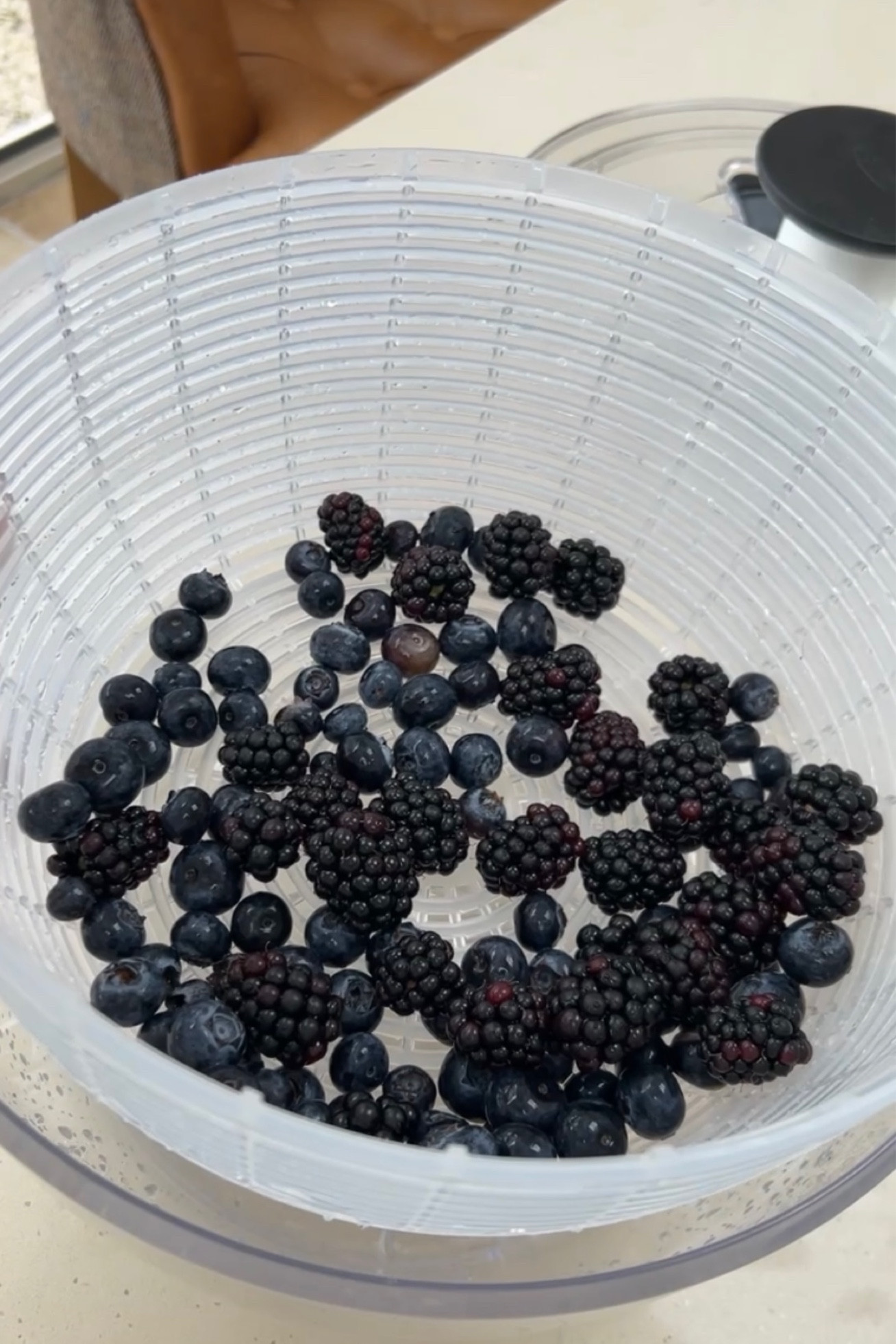 The perfect kitchen gadget for cleaning fruits/salads. Not only does the spin mean that everything gets really clean, it then spins it dry. The insert comes out so everything is drained and you can see so much excess water come off after using the spin feature when drying everything. The bowl is big enough to take a lot of berries at once so you can clean everything in one go and decant into holders in the fridge.

The video on my instagram shows how I use this and how clean everything looks!! Doing this once, saves so much time throughout the week, washing everything as you go 🫐 

#LTKeurope #LTKfamily #LTKhome