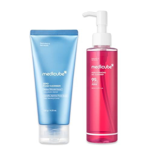medicube Gentle Cleansing Duo: Zero Foam Cleanser and PDRN Jelly to Foam Cleanser | Deep and Hydrating Skincare, Korean Skincare | Amazon (US)