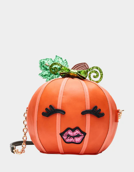 KITSCH PUMPKIN CROSSBODY ORANGE MULTI | Betsey Johnson