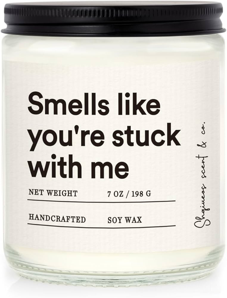 Shqiueos Funny Anniversary Candle Gifts for Boyfriend Girlfriend, Valentines Day Gifts for Her Hi... | Amazon (US)