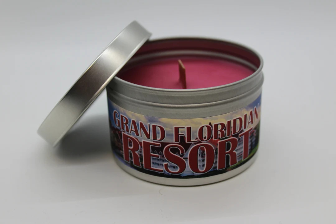 Grand Floridian Resort Disney Inspired Scented Candle 8oz Tin With Wood Wick Memories Magic Kingd... | Etsy (US)