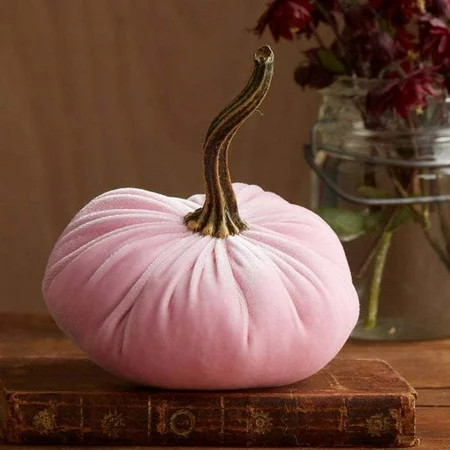 EGNMCR Fall Decorations for Home 1 pc Velvet Pumpkins Decor Super Soft Stuffed Pumpkin with Exquisite Fall Decor - Fall Savings Clearance | Walmart (US)