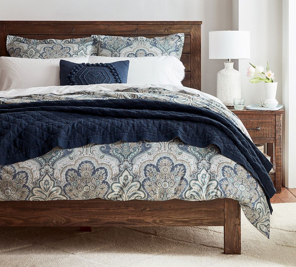 Jordana Paisley Percale Duvet Cover | Pottery Barn (US)