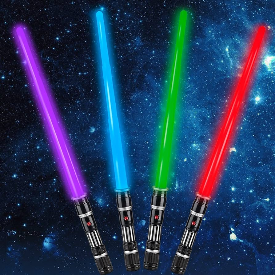 4 Pack 4 Colors Light up LED Saber, Light Swords with FX Sound(Motion Sensitive) and Realistic Ha... | Amazon (US)